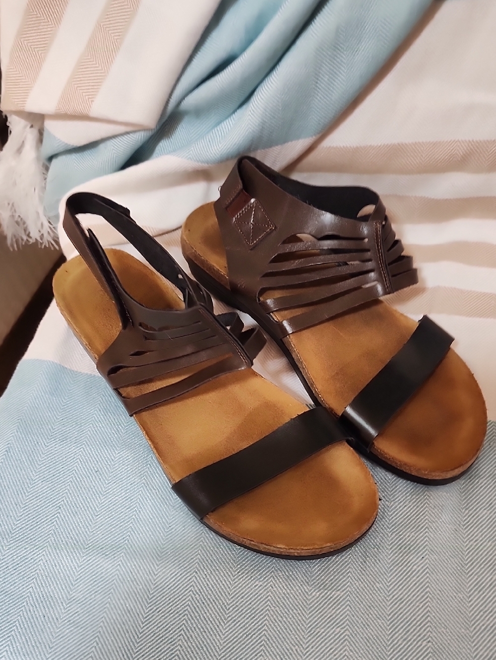 Women's Naot Brown Strappy Sandals